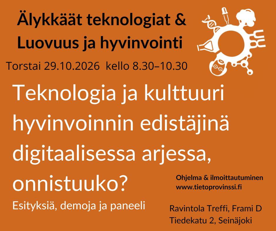 Kuvassa on tekstiä ja Tietoprovinssi-tapahtuman tunnus.